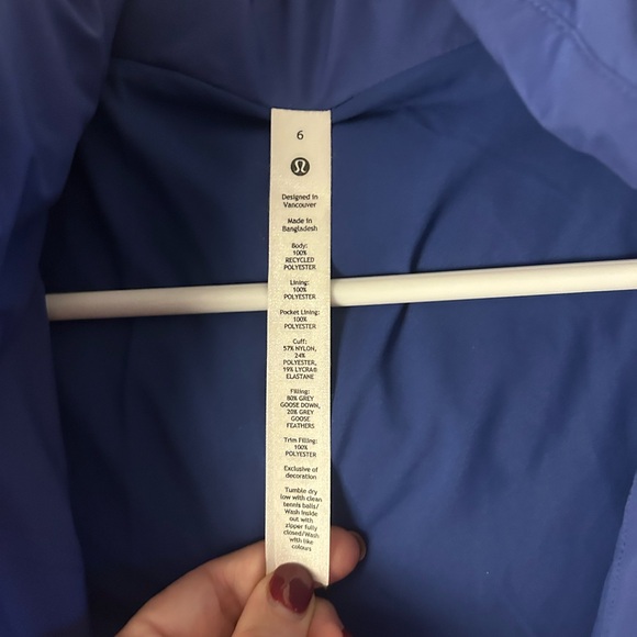 Like New Lululemon Wunder Puff Jacket Psychic - Picture 9 of 14